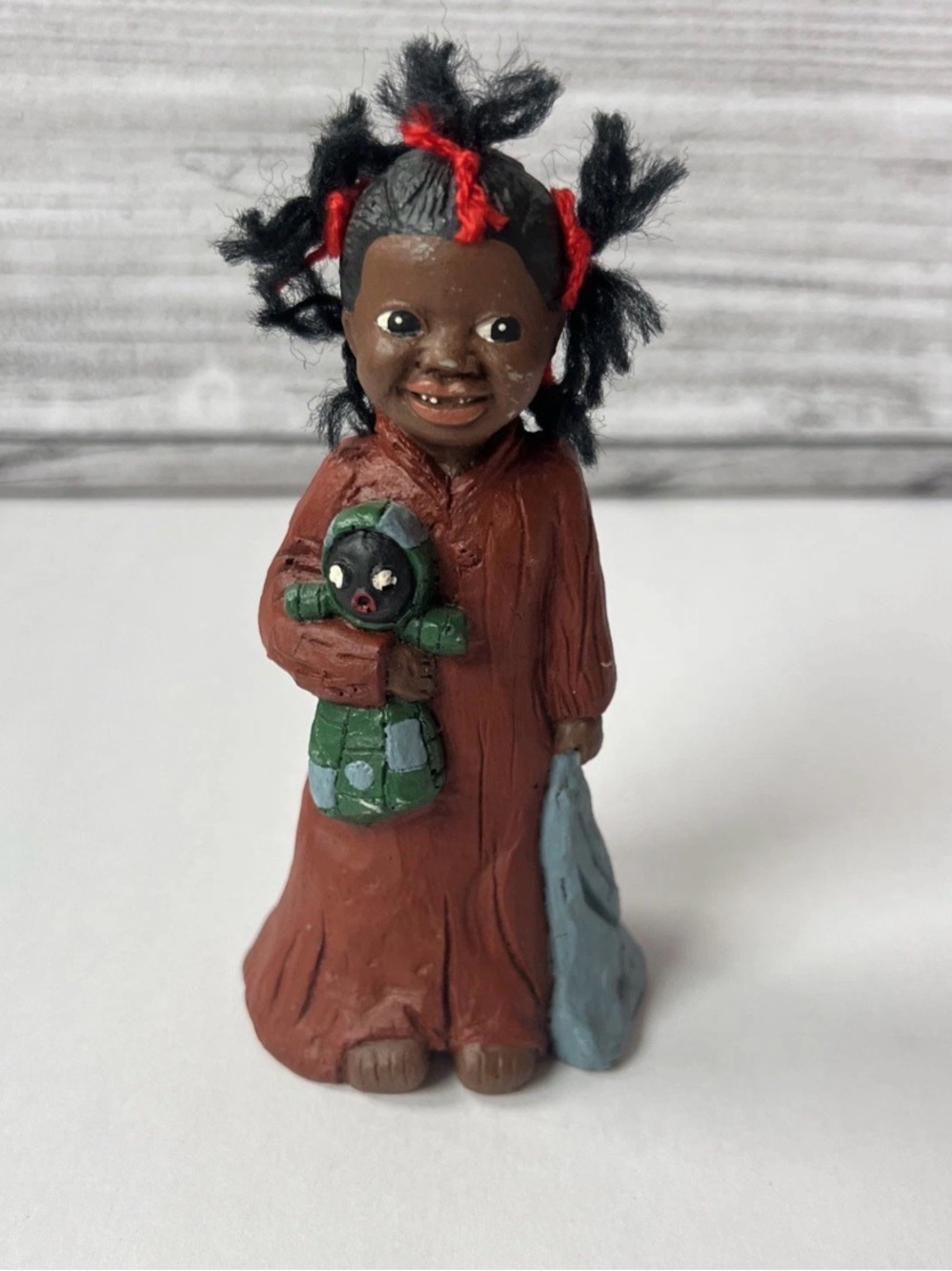 Martha Holcombe Signed 1986 All God Is Love Series Figurine Prissy #2419 VTG